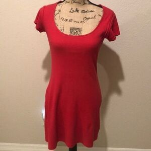 Euc Moda International Red Bodycon Dress